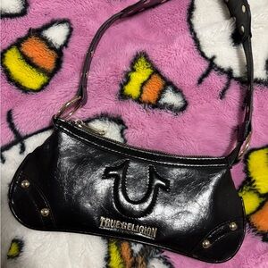 True Religion Black Shoulder Bag